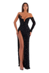 One Shoulder Black Dress