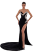 Evening Black Dress With Slit