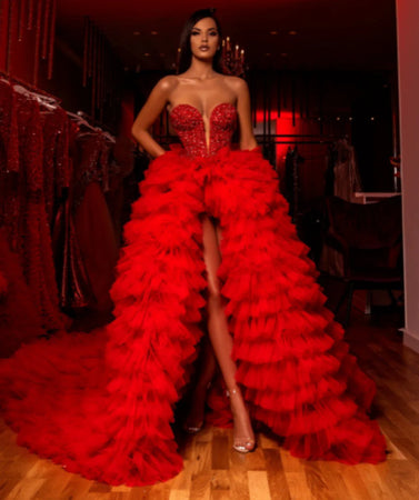 Long Tulle Dress Gloves