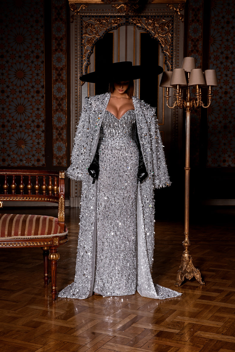 Silver Long Dress – ALBINA DYLA
