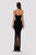 Sparkly Long  Black Dress