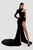 Long Black Dress With One Sleeve