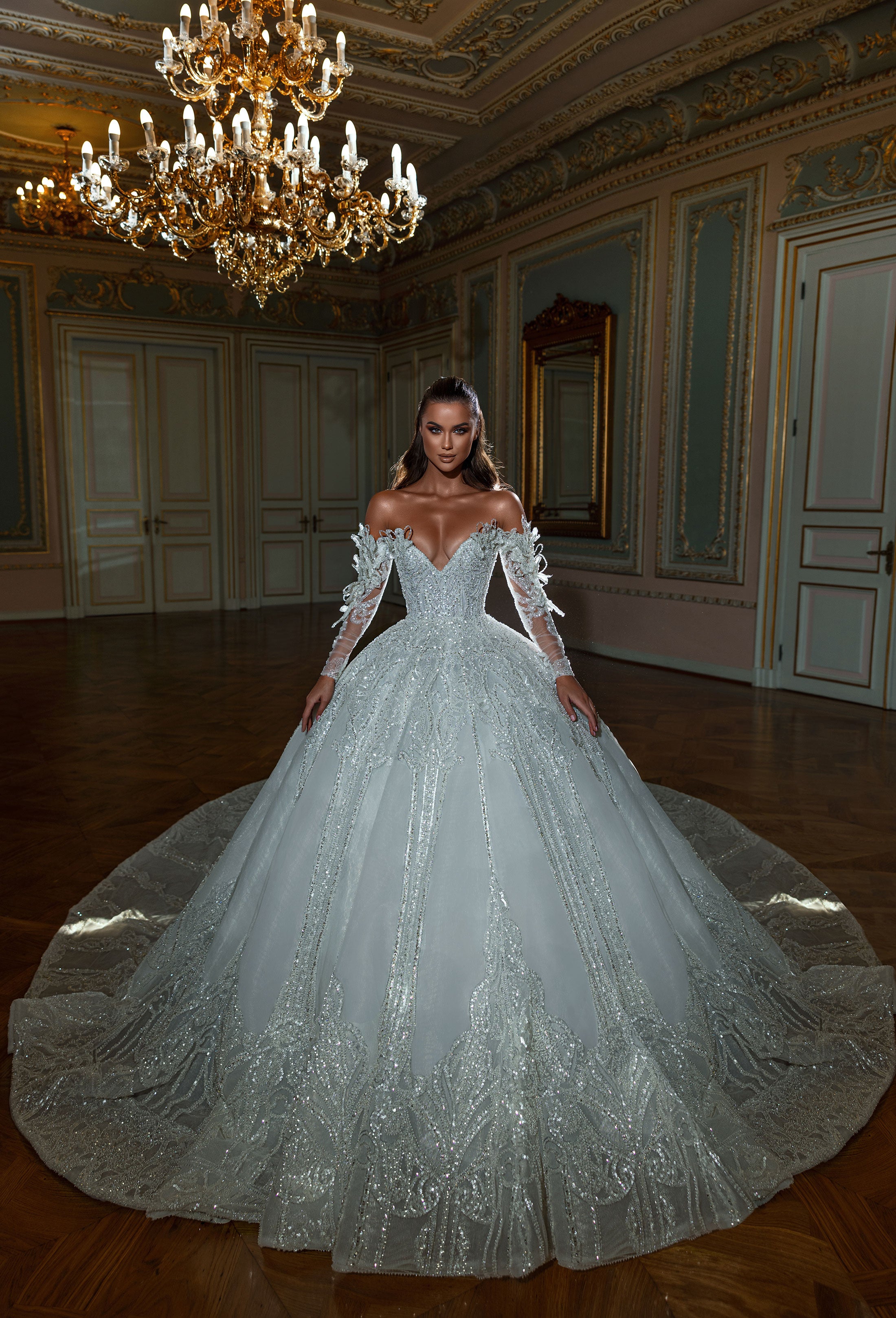 Open Shoulders Bridal Long Dress – ALBINA DYLA Open Shoulders Bridal Long Dress – ALBINA DYLA