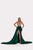 Long Satin Dress With Crystals