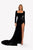 Long Velvet dress with sequin detail