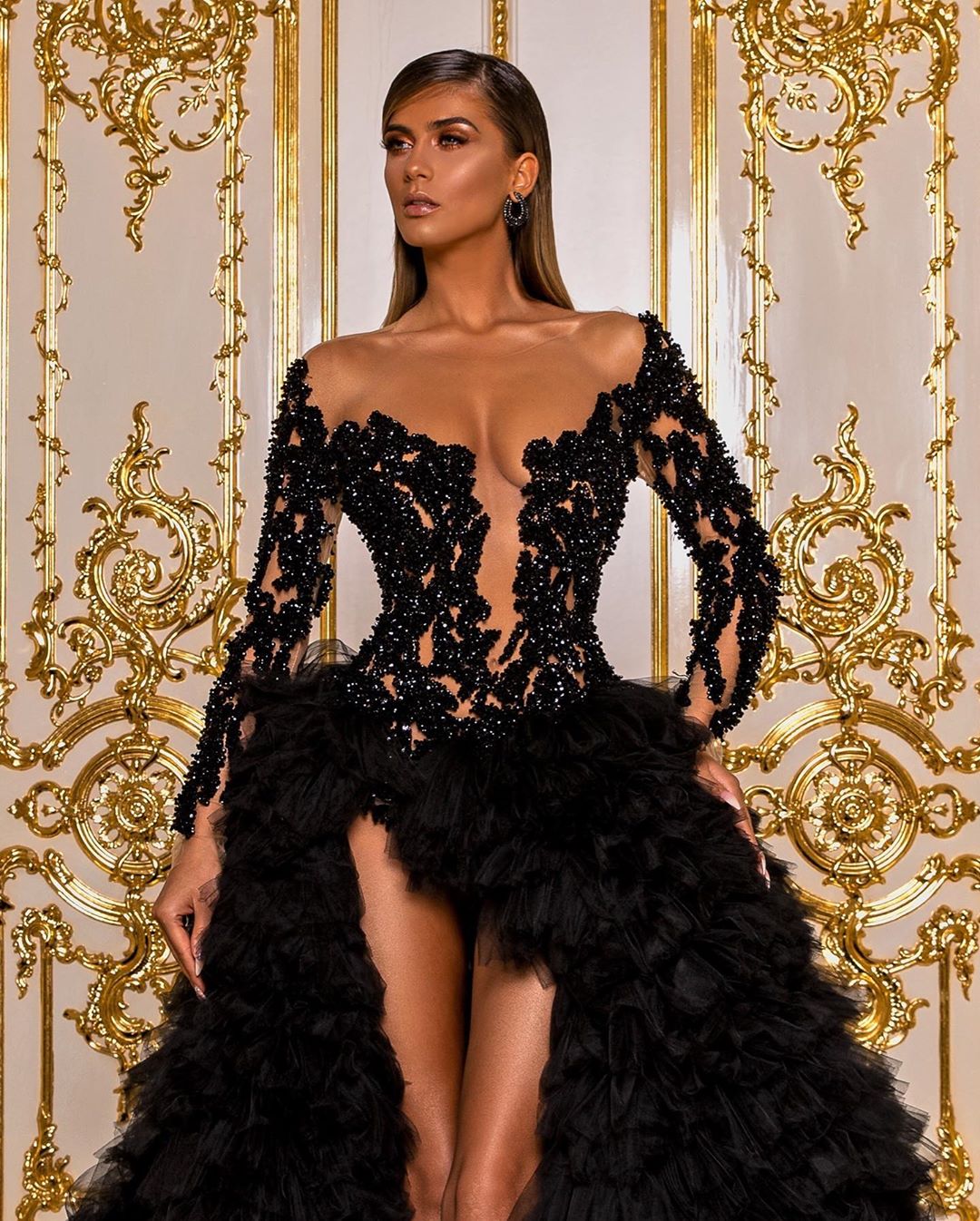 Maxi Dress Floryday Black Dresses SPECIAL OCCASION Formal Gold Embroidery Beaded Long Evening Gown Prom Dress Maxi Dress Floryday Black Dresses SPECIAL OCCASION Formal Gold Embroidery Beaded Long Evening Gown Prom Dress