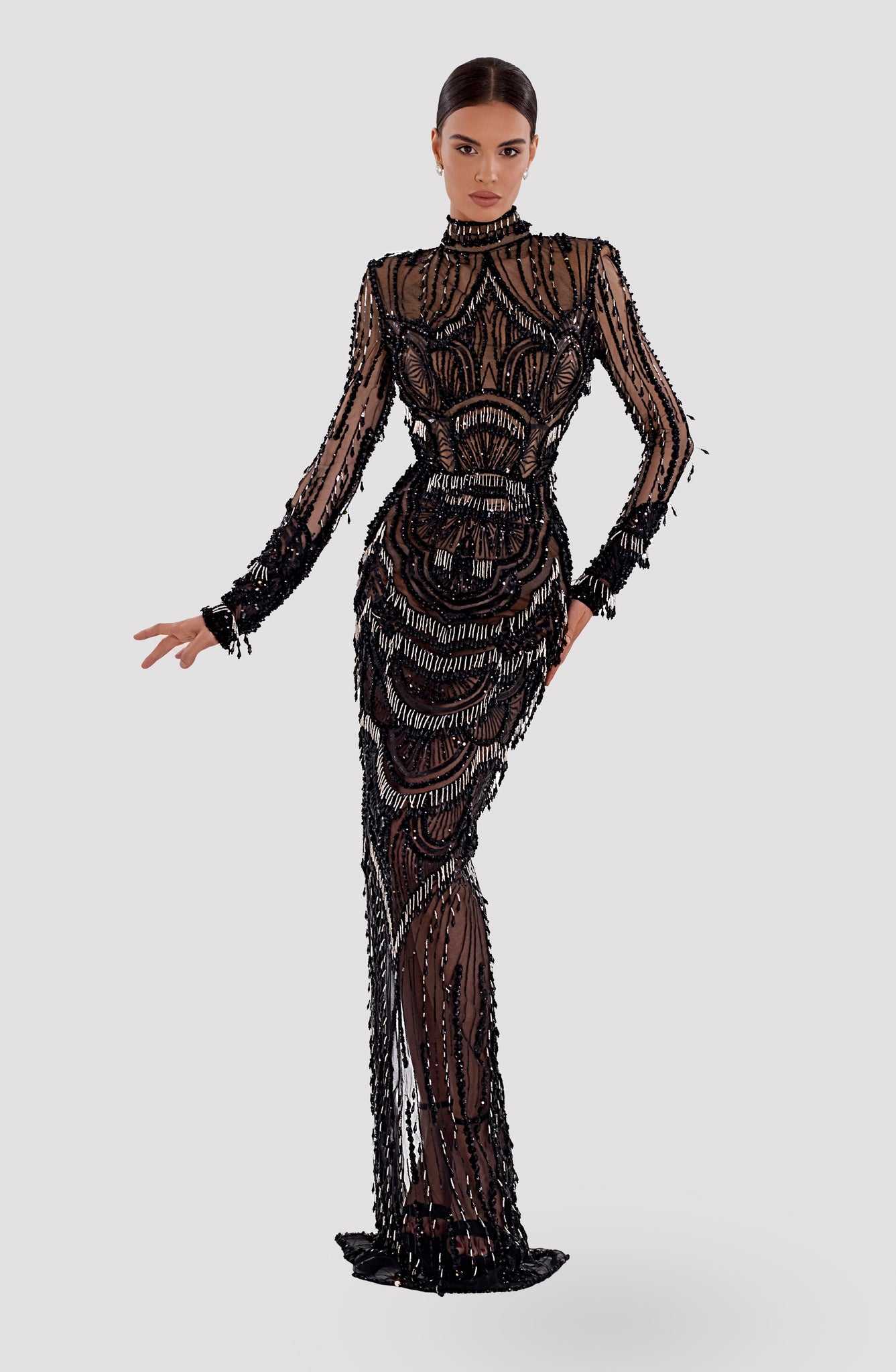 Glamorous Black Dress – ALBINA