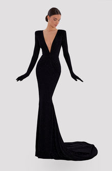 classy black gown