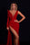 Long Red Detailed Dress