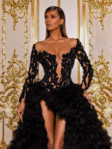 Black Tulle Gown – Albina Dyla