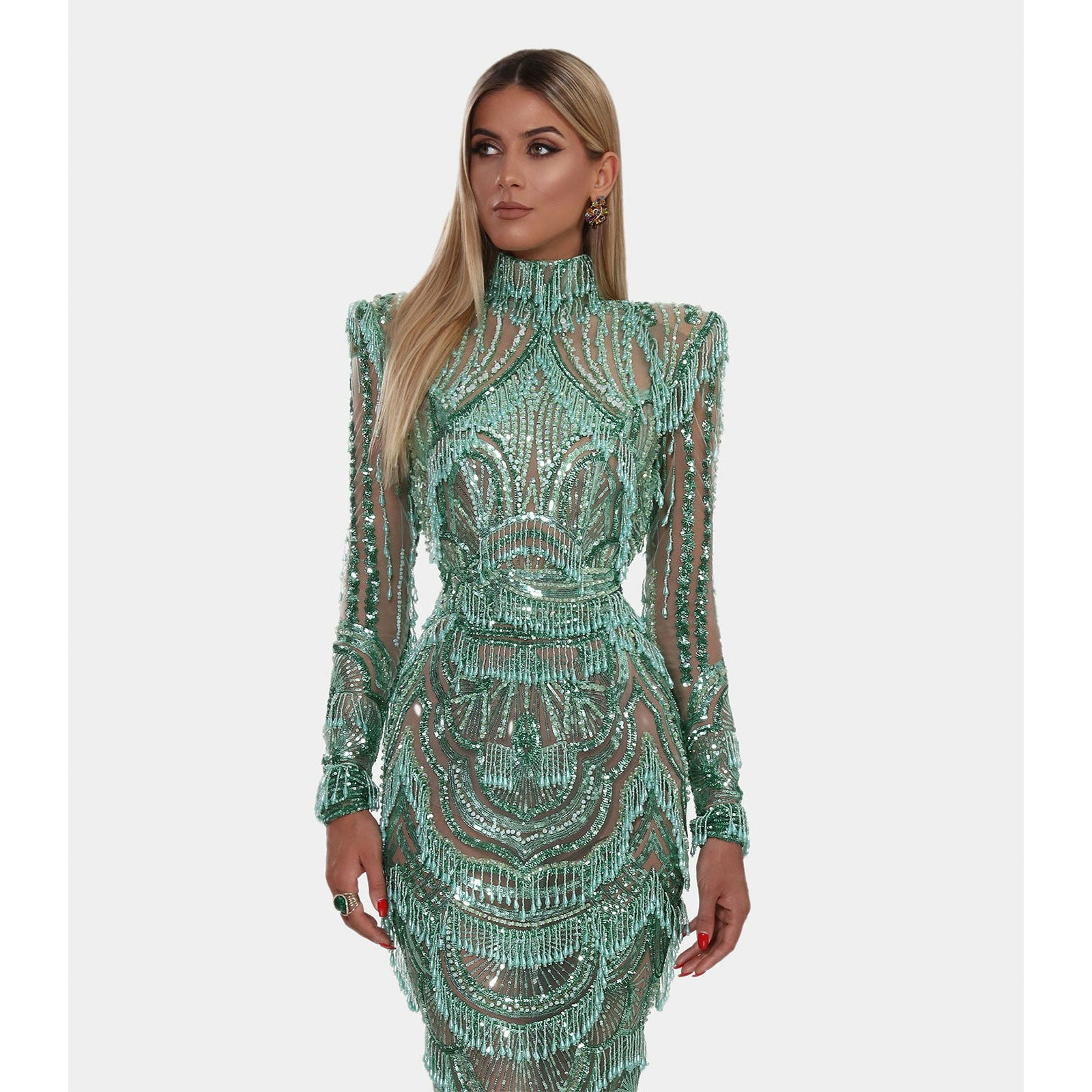 Glamourous mint-green dress (Limited Availability) ALBINA DYLA Glamourous mint-green dress (Limited Availability) ALBINA DYLA
