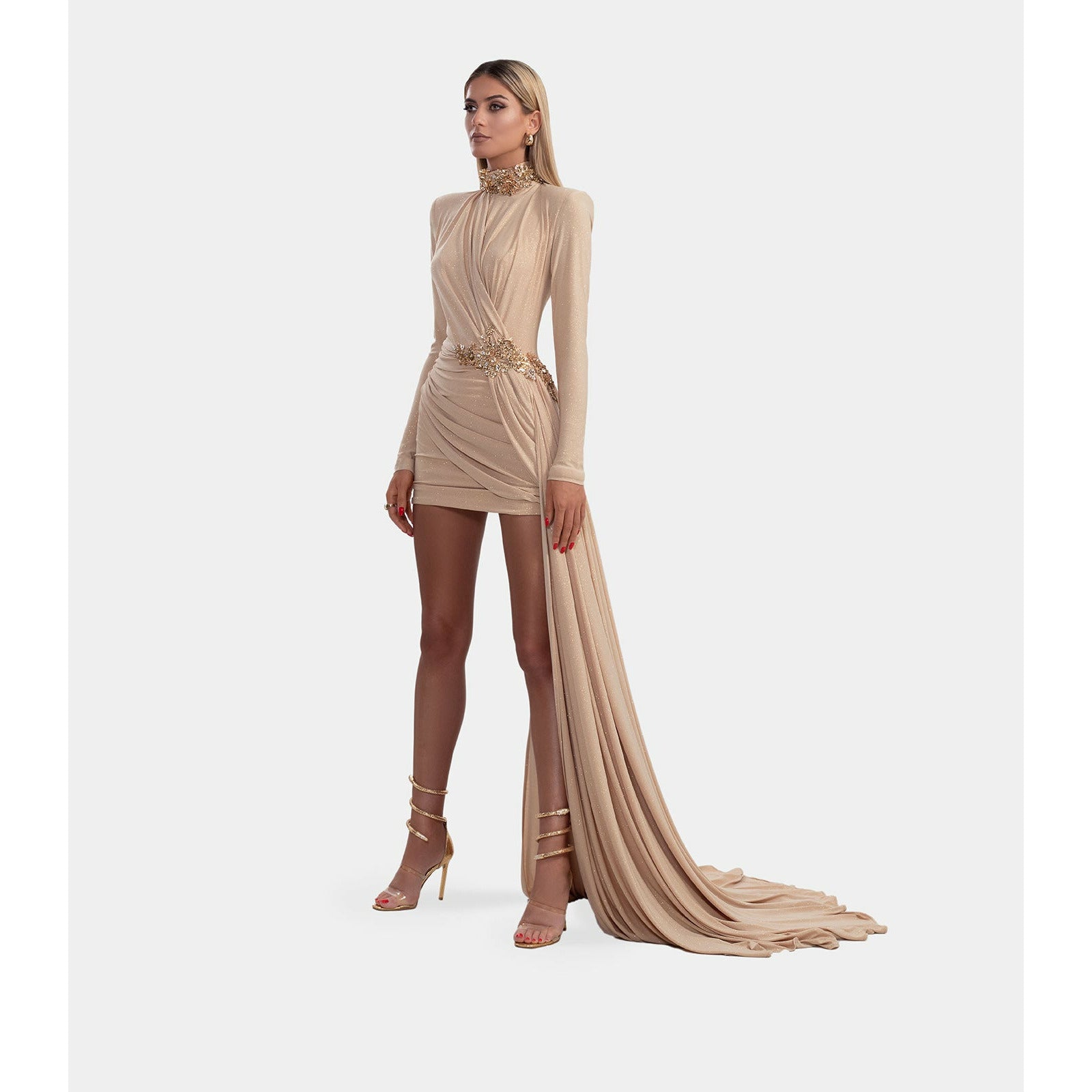 short dress with a tail Short Dress Cocktail Dress With Tail Sherri Hill 55767 Side Tail One Shoulder Dress