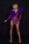 Purple Embellished Short Dress