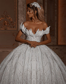 Off Shoulder Bridal Gown