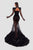 Embellished Long Black Dress
