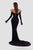 Long Black Evening Dress With Embroidery