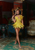 Yellow Feather Dress